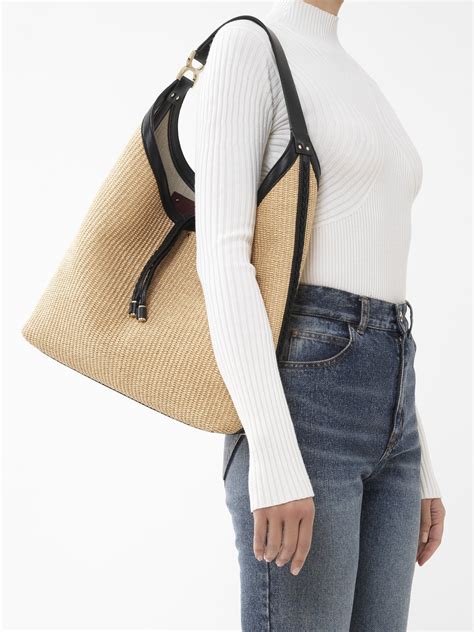 chloe marcie hobo replica|Marcie hobo bag in soft leather & braided fibers .